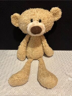 Gund Toothpick Teddy Bear Plush Tan 16" Floppy Stuffed Animal Toy Lovey